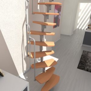 Escalier modulable compact Minka Monaco
